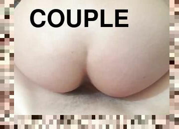 Young couple having casual horny sex - Close