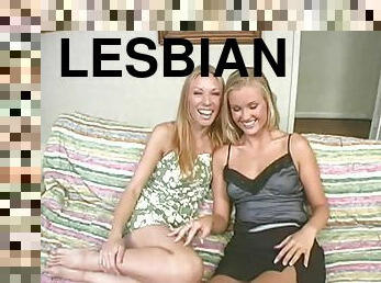 Blonde lesbian sluts fingering their assholes and sweet cunts