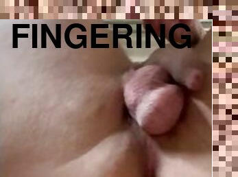 Fingering my ass for the first time