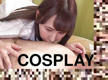 Mami Misato fulfills her fantasy of having sex in cosplay