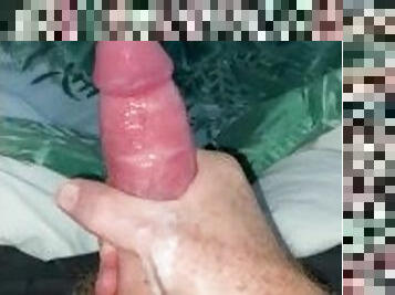 Early morning masturbation! Huge cumshot