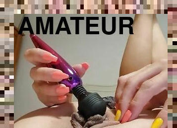 clitóris, masturbação, orgasmo, cona-pussy, amador, babes, brinquedo, caseiro, britânico, sozinho