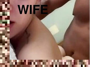 Hotwife cuckold takes bbc in hotel room, full video on onlyfans