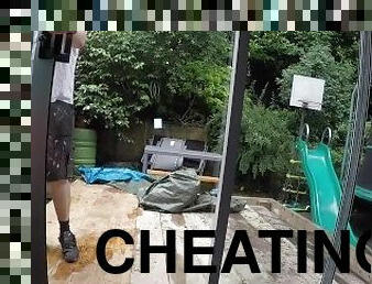 Cheating girl alone home fuck English builder. Dirty talk