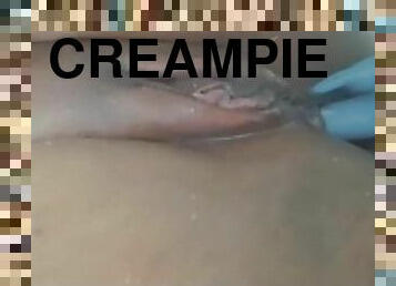 Creamy anal and pussy