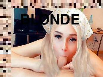 tief-in-die-kehle, gesichtspunkt, junge18, blondine