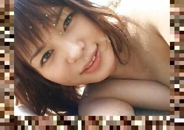 Cute Asian Babe Yuka Kurihara Gets Nailed and Facialized Outdoors
