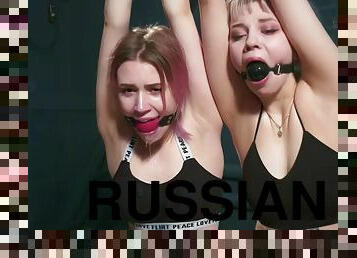 Russian Schoolgirls In A Warehouse
