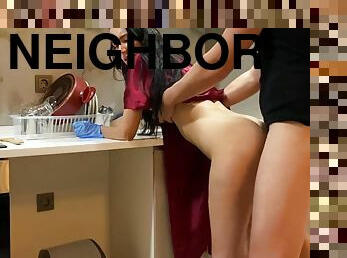 Fucked A Hot Neighbor In The Kitchen