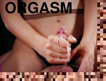 Slow Handjob With Ruined Orgasm And Cum Stopping