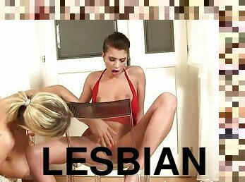 Lesbian sex among horny ladies in a hot scene