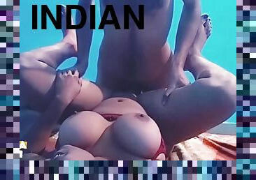 Indian Desi Bhabi Ne Apne Mote Mote Boobs Apne Sexy Dewar Ko Pi Ye. Bhabi Ke Sexy Boobs Dekhke Dewar La Land Khada Hua