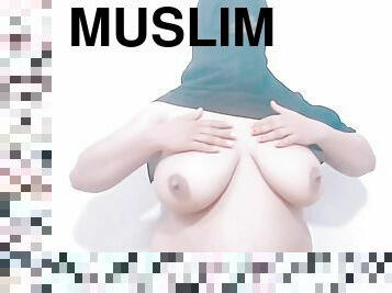 Muslim Hijab Girl Boobs Shaking