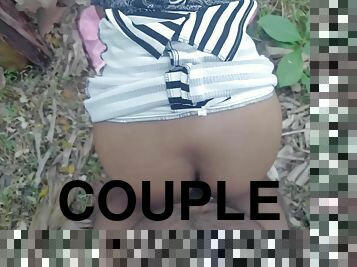 Srilankan Married Couple Outdoor Sex Jungle Fuck