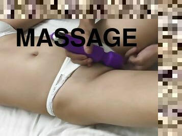 Hot Oil Massage Ends Up With Vibrating Orgasm