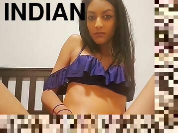 Tiny Indian Teen Tease Solo Masturbate