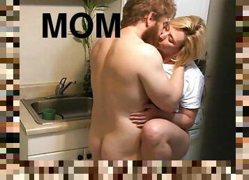 Frumpy mommy fucks her son