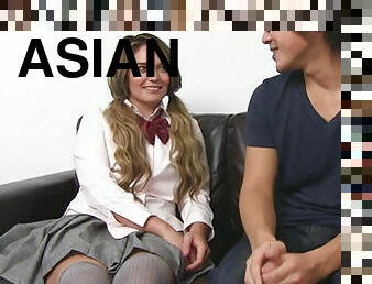 White college girl and Asian guy