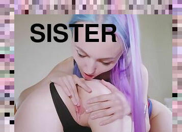 Little Reislin And Sia Siberia - Step Sister Give Virginity Bro Easy Sex W Little