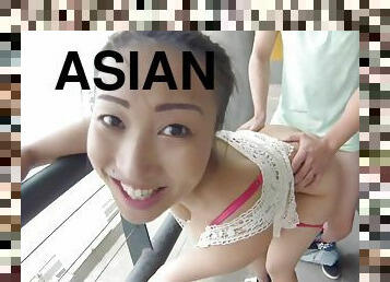 Big Tit Asian Chick Fucked In Public With Sharon Lee