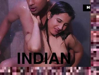 Desi Girl in bathroom with boyfriend - Homemade Sex