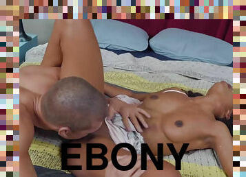 Slim ebony Demi Sutra fucks the daylights out of her favorite pleasure partner