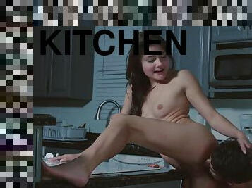 Kitchen sex with petite cutie Adria Rae