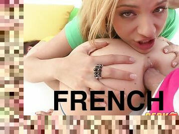 Anal introduction for 2 hot perverted French teenagers