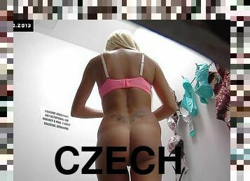 Czech Blonde Chick With Gorgeous Butt Tries Out Underwear