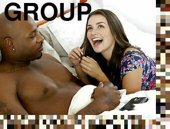 Interracial 3some with swinger girlfriends Dani Daniels and Allie Haze