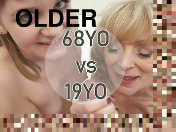 68yo and 19yo women vs Rocco! Amazing!