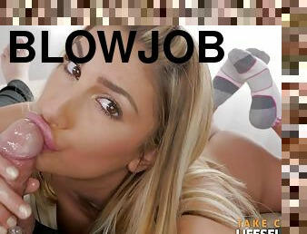 August Ames POV Blowjob