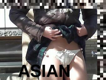 exciting asians show panty