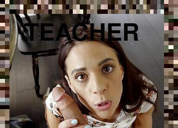 teacher fucks attractive young girl Eva Long