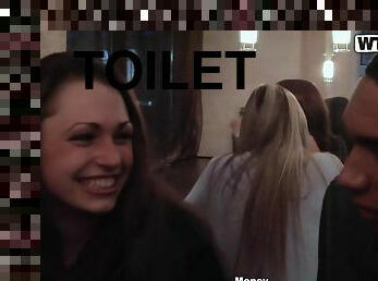 Trio Mating In Restaurant Toilet - HARDCORE MOVIE