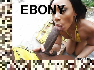 Very Hot Young Girl Ebony Bitch Playing With A D - money shot