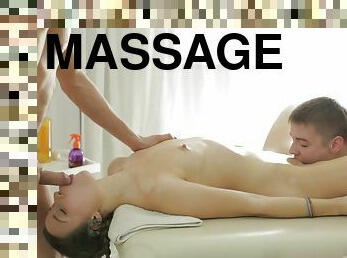 Stunning Girl Takes Two Cocks During Massage - eva shanti