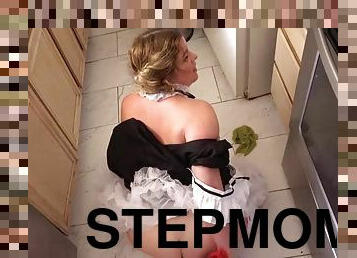 Stepmom cleans the floor of the maid home porn