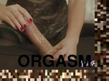 Luxie Pink - Post Orgasm Handjob ! DOUBLE Cumshots !