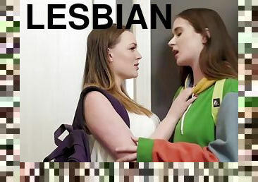 Medium tit college lesbian teens fingering and licking sex