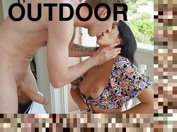 Danny D takes Julia De Lucia on outdoor anal adventure