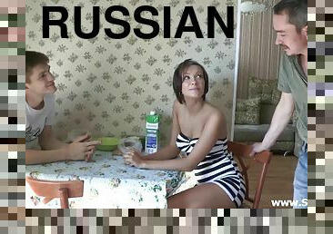 Nice russian young wife cuckold porn video