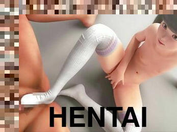 Teen girls 3d Hentai porn video