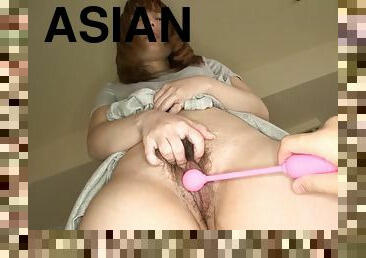 Sexy asian babe in masturbation porn moves