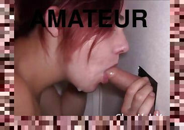 Raven Grey redhead Amateur gloryhole