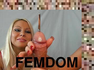 Urethral Sounding CBT femdom porn clip