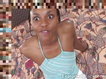 Ebony teen girl amateur porn video