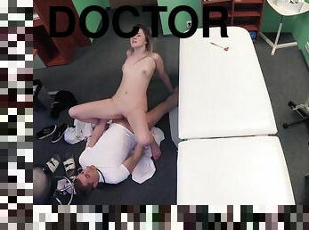 asiático, coño-pussy, ruso, amateur, mamada, doctor, cowgirl, vaqueros, hospital, uniforme