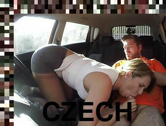 Czech Babe Orgasms After 1st Lesson 1 - Fake Driving School