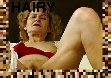Hairy bush 82 years old german grandma gets rough and deep fucked by her big dick boyfriend